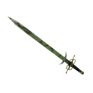 Clover Camo'd Claidheamh Mòr (Well-Worn)