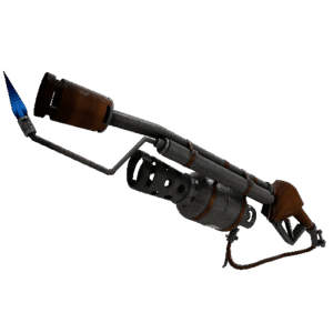 Damascus and Mahogany Flame Thrower (Minimal Wear)