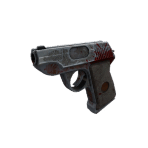 Damascus & Mahogany Pistol (Battle Scarred)