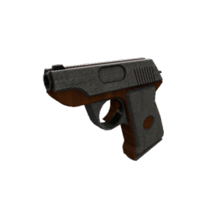 Damascus & Mahogany Pistol