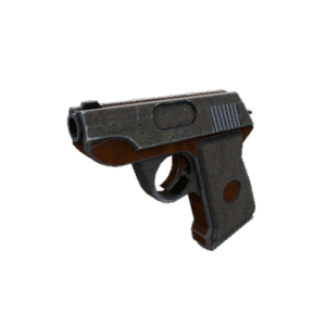 Damascus and Mahogany Pistol (Minimal Wear)