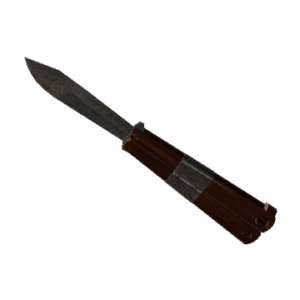Damascus & Mahogany Knife (Factory New)